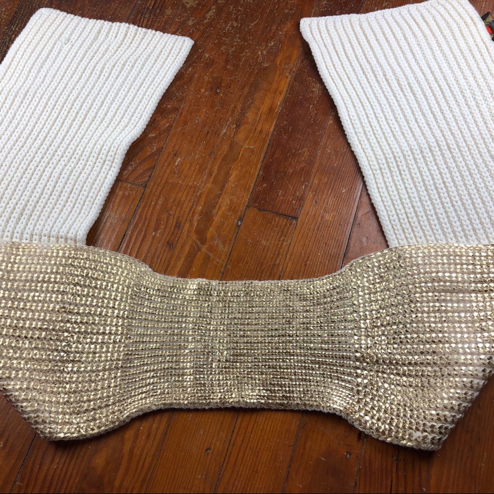 Roberto Cavalli Gym Gold Knit Scarf - Picture 3 of 8